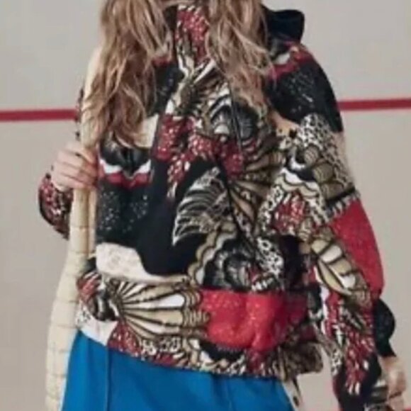 NWT Free People Movement Wild and Free Fleece Pullover Wildflower Retro Jacket - Picture 3 of 6